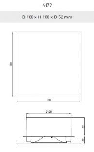DucoVent Design ventilatieventiel 125MM vierkant Wit 0000-4179